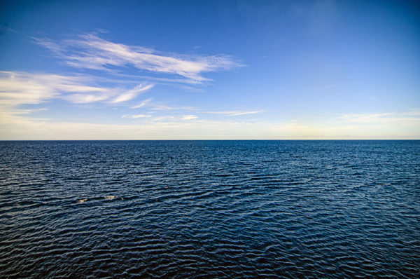 Beautiful blue skies and seas
