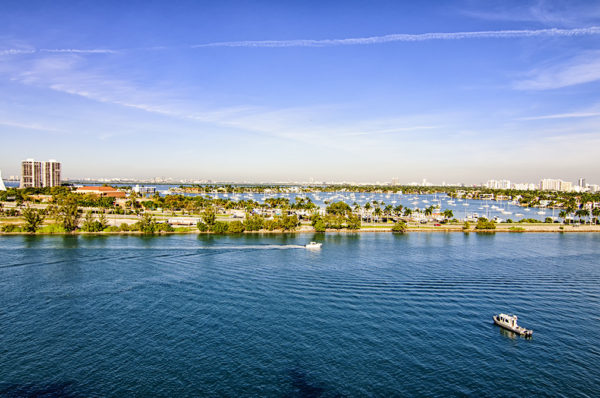 Miami beach views from the Disney Magic