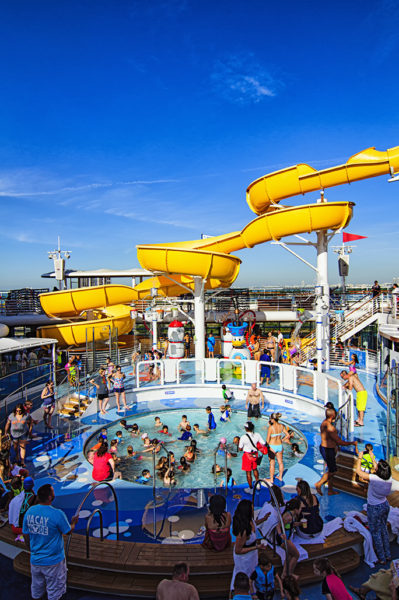 Water slide on the Disney Magic