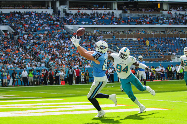 Phillip Supernaw hauls in a touchdown pass
