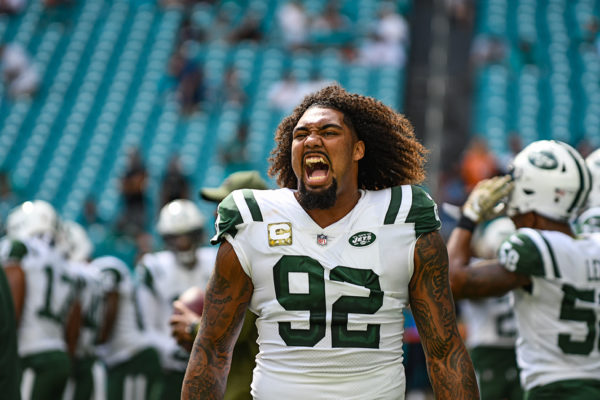 New York Jets defensive end Leonard Williams (92)