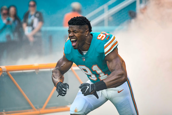 Miami Dolphins defensive end Cameron Wake (91)