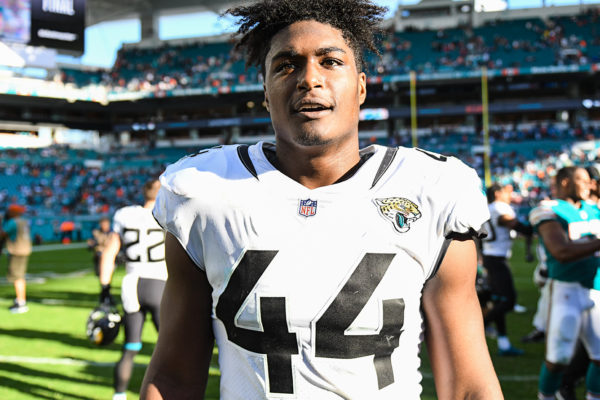 Jacksonville Jaguars middle linebacker Myles Jack (44)